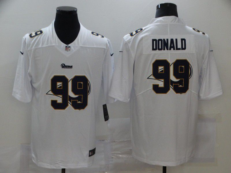 Men Los Angeles Rams #99 Donald White shadow 2020 NFL Nike Jerseys
